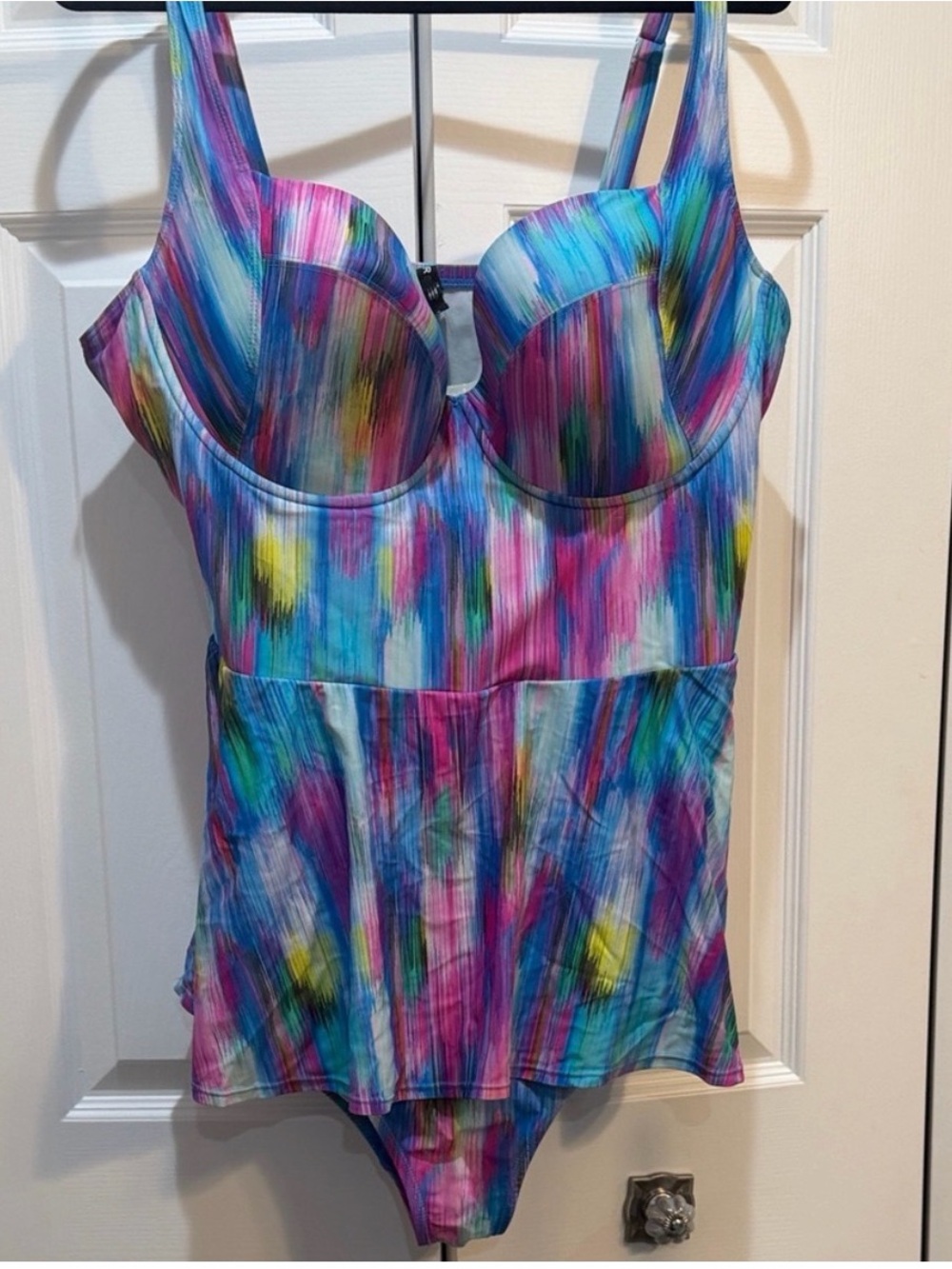 Torrid Multicolor Swim Dress Underwire Bra Size 3X